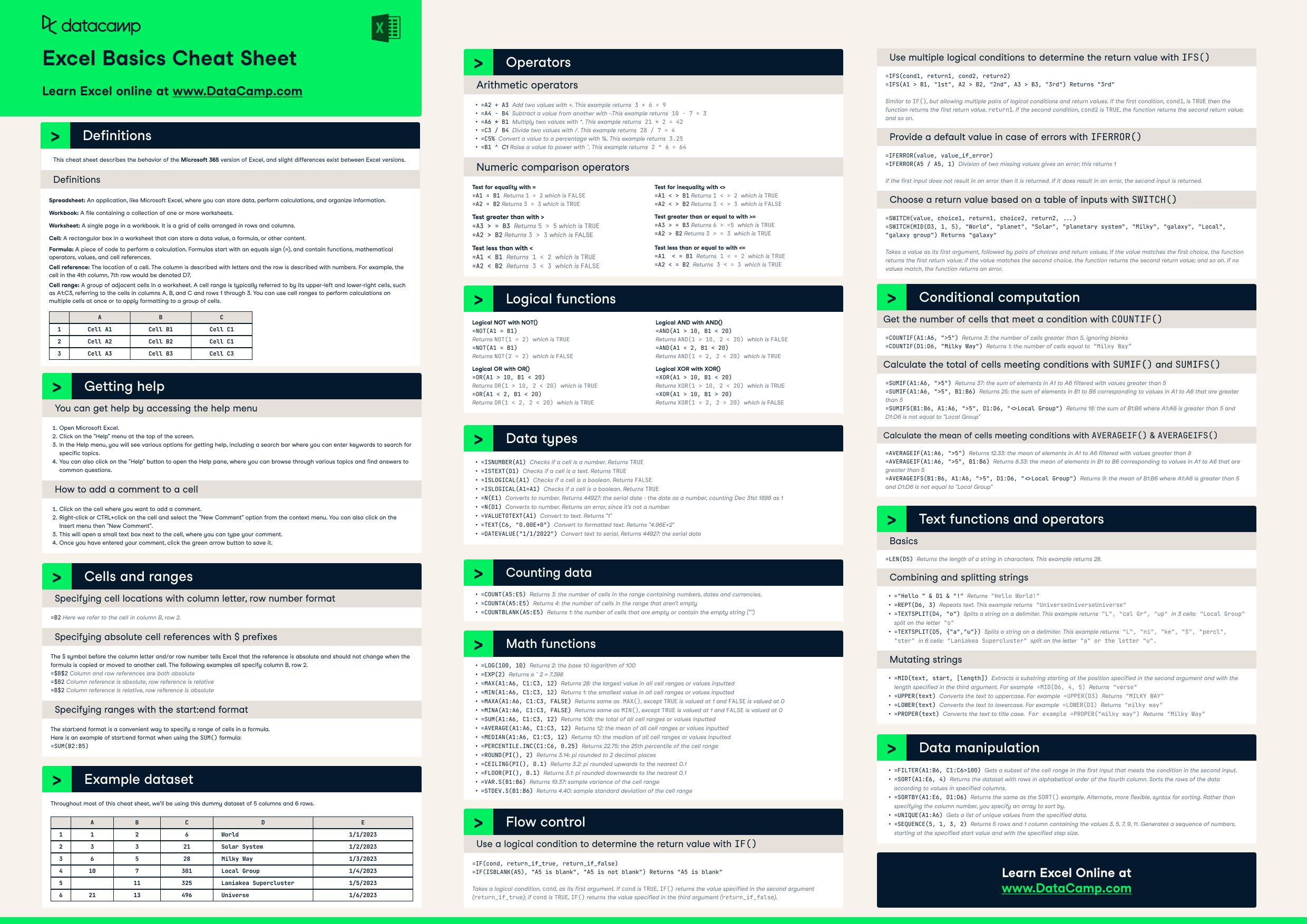 Excel 函数学习教程 (excel函数)